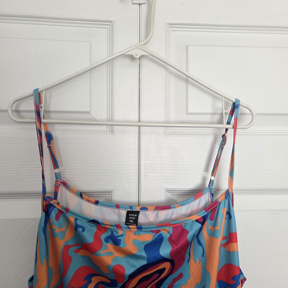 Colorful Asymmetrical Dress - Picture 2 of 6